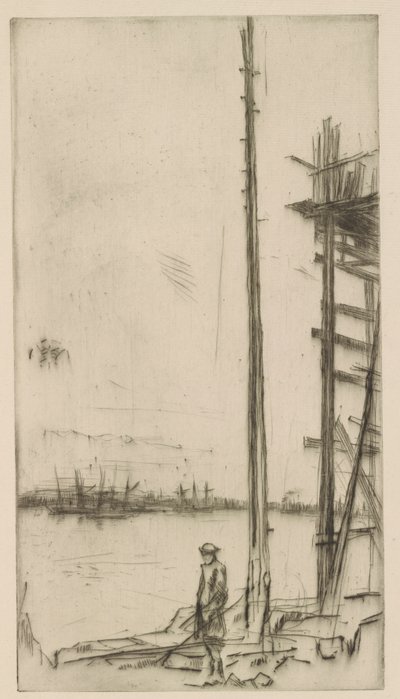 Scheepswerf, Liverpool door James Abbott McNeill Whistler