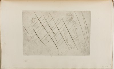 Schets van hoofden door James Abbott McNeill Whistler