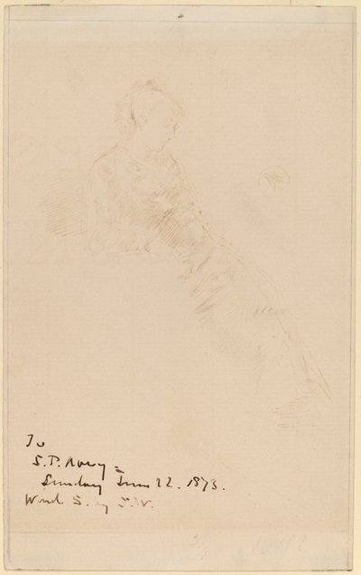 Schets van Maud door James Abbott McNeill Whistler