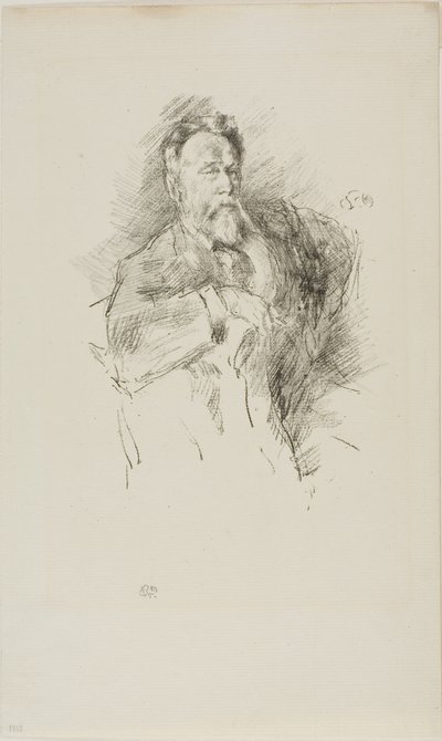 Schets van William E. Henley door James Abbott McNeill Whistler