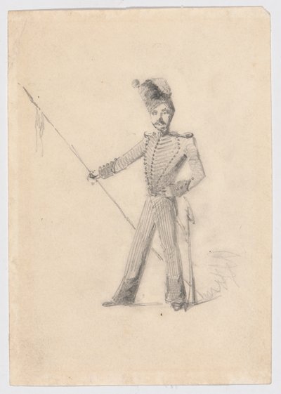 Soldaat met Lans door James Abbott McNeill Whistler