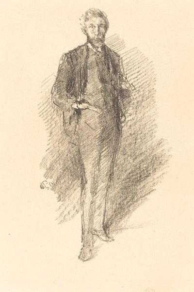 Studie: Joseph Pennell door James Abbott McNeill Whistler