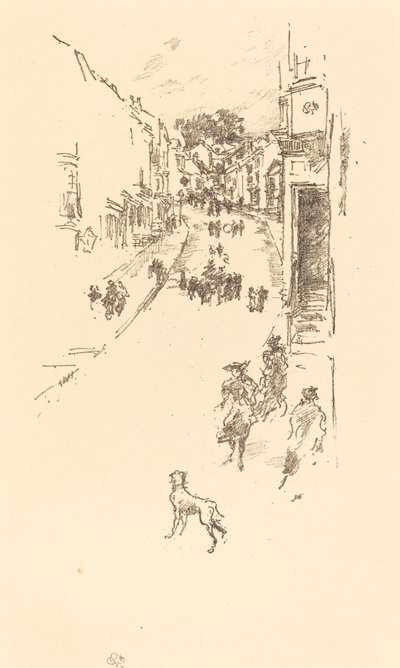 Zondag, Lyme Regis door James Abbott McNeill Whistler