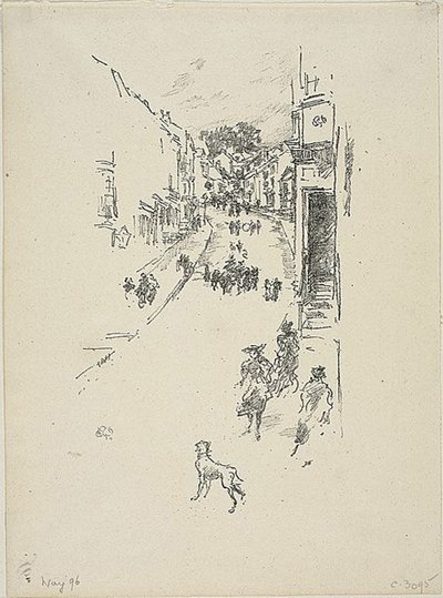 Zondag, Lyme Regis door James Abbott McNeill Whistler