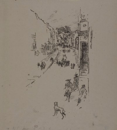 Zondag, Lyme Regis door James Abbott McNeill Whistler