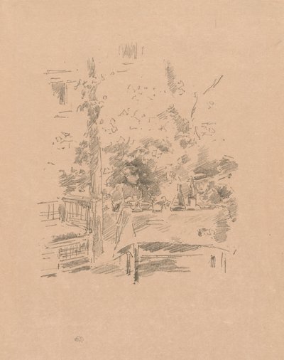 Tête-à-tête in de tuin door James McNeill Whistler