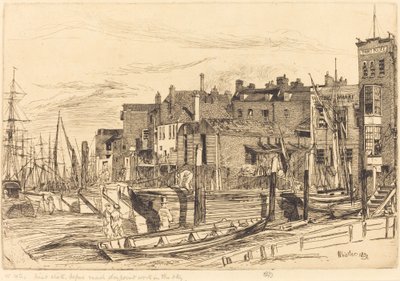 Thames Politie door James Abbott McNeill Whistler