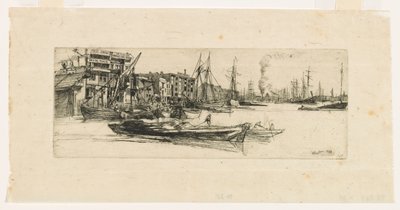 Thames Magazijnen door James Abbott McNeill Whistler