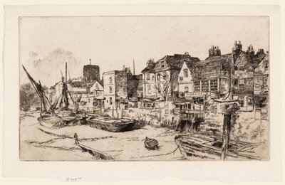 De "Adam en Eva," Oud Chelsea door James Abbott McNeill Whistler