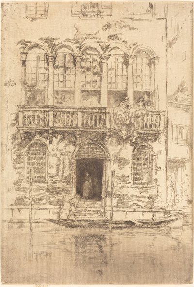 Het balkon door James Abbott McNeill Whistler