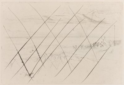 Het strand, Hastings door James Abbott McNeill Whistler