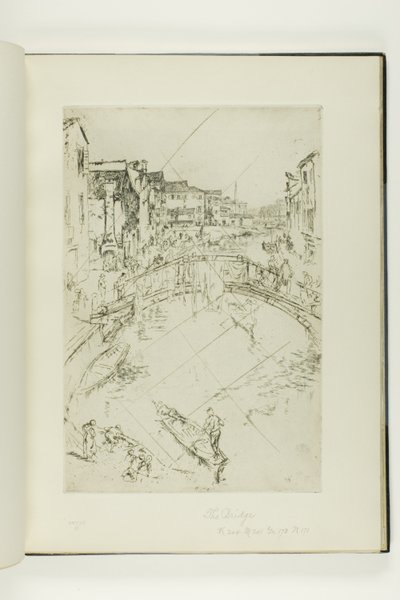 De brug, Santa Marta door James McNeill Whistler