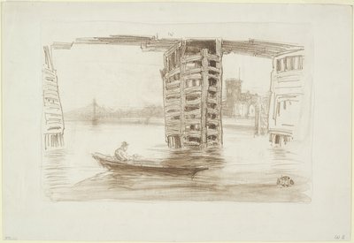 De brede brug door James Abbott McNeill Whistler