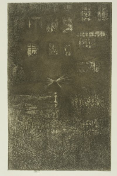 Het Danshuis: Nocturne door James Abbott McNeill Whistler