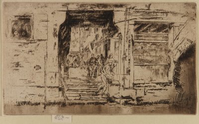 De Viswinkel, Venetië door James Abbott McNeill Whistler