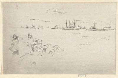 De Vloot: Monitoren, uit de Jubileum Set door James Abbott McNeill Whistler