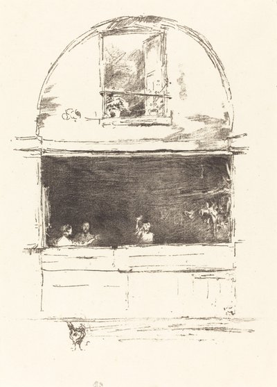 De smidse, Passage du Dragon door James Abbott McNeill Whistler