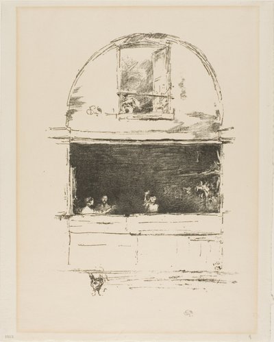 De smederij, Passage du Dragon door James Abbott McNeill Whistler