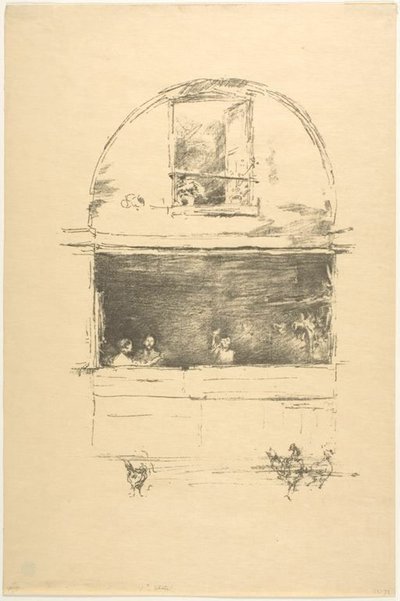 De smederij, Passage du Dragon door James Abbott McNeill Whistler
