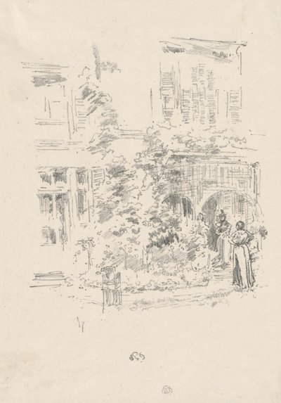 De tuinveranda door James Abbott McNeill Whistler