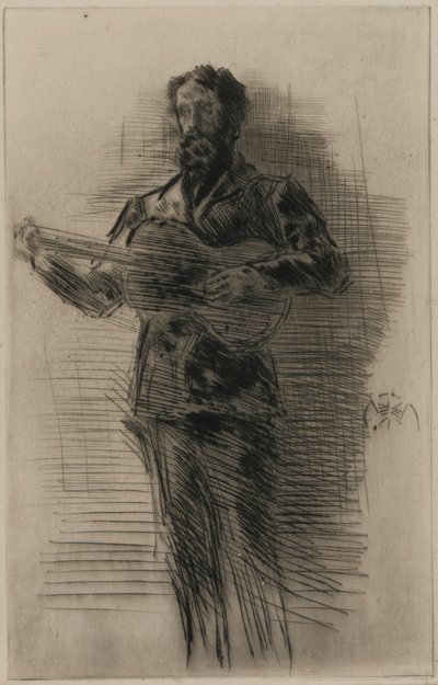 De Gitaarspeler door James Abbott McNeill Whistler