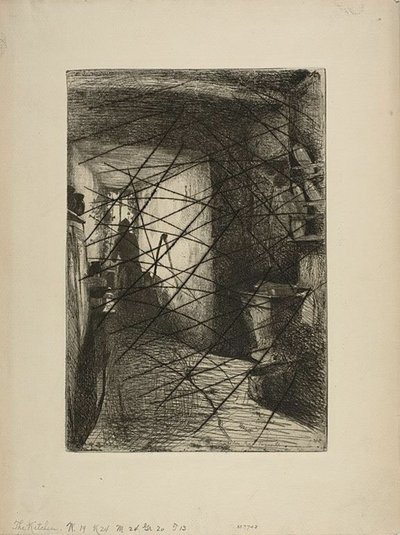 De keuken door James Abbott McNeill Whistler