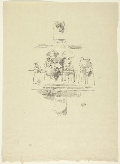 Het kleine balkon door James Abbott McNeill Whistler