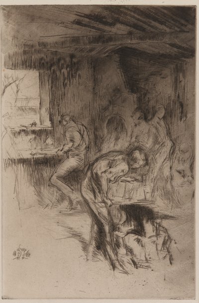 De kleine smederij, Liverpool door James Abbott McNeill Whistler
