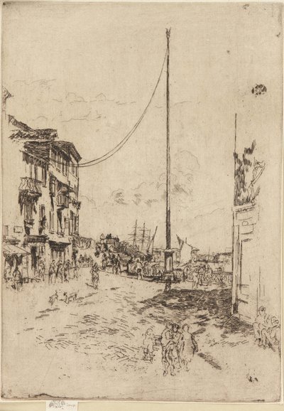 De Kleine Mast door James Abbott McNeill Whistler
