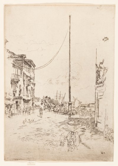 De Kleine Mast door James Abbott McNeill Whistler