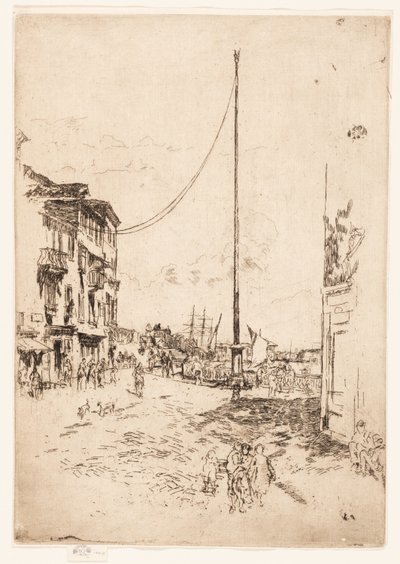 De Kleine Mast door James Abbott McNeill Whistler