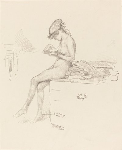 Het Kleine Naaktmodel, Lezend door James Abbott McNeill Whistler