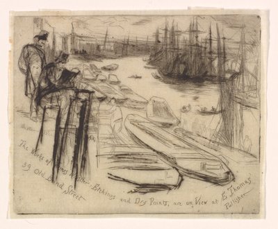 Het kleine zwembad door James Abbott McNeill Whistler