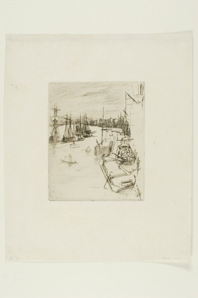 De Kleine Rotherhithe door James Abbott McNeill Whistler