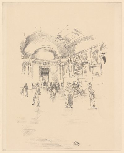 De Lange Galerij, Louvre door James Abbott McNeill Whistler
