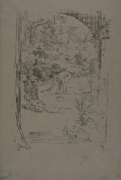 De man met een sikkel door James Abbott McNeill Whistler