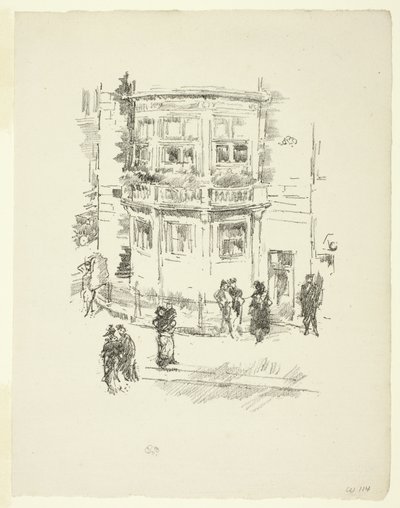 Het venster van de manager, Gaiety Theater door James McNeill Whistler