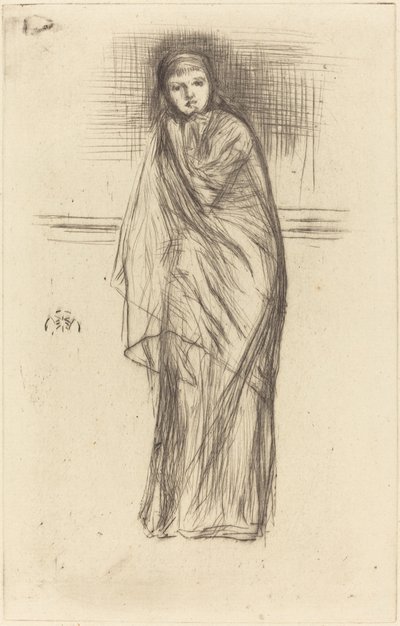 Het model rust door James Abbott McNeill Whistler