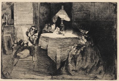 De muziekkamer door James Abbott McNeill Whistler