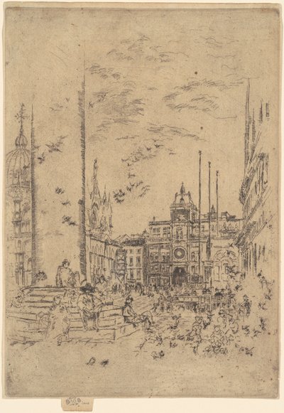De Piazzetta door James Abbott McNeill Whistler