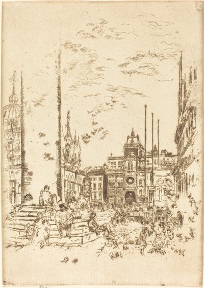 De Piazzetta door James Abbott McNeill Whistler