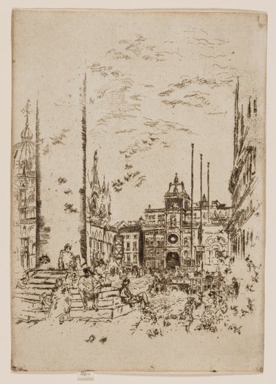 De Piazzetta door James Abbott McNeill Whistler