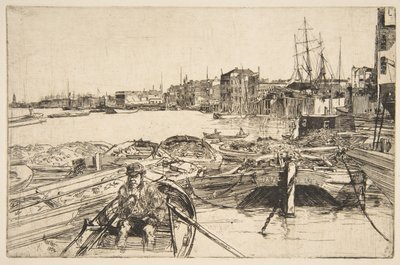 De vijver door James McNeill Whistler