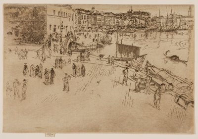 De Riva door James Abbott McNeill Whistler