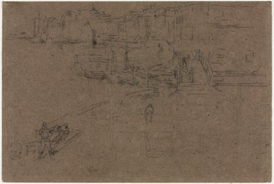 De Riva, Venetië door James McNeill Whistler