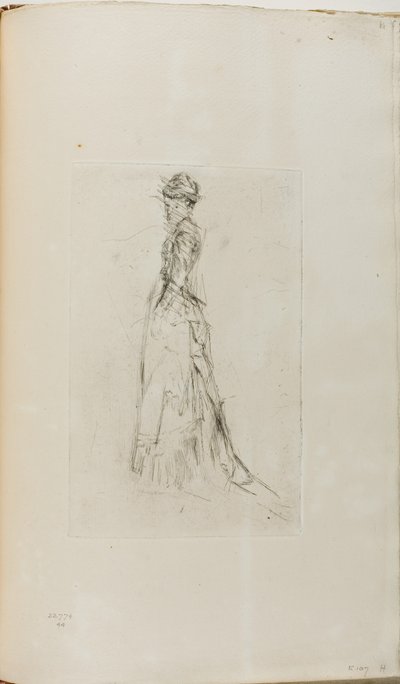 De Zijdejurk door James Abbott McNeill Whistler