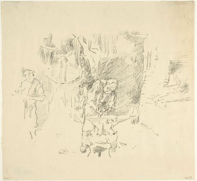De zonnige smederij door James McNeill Whistler