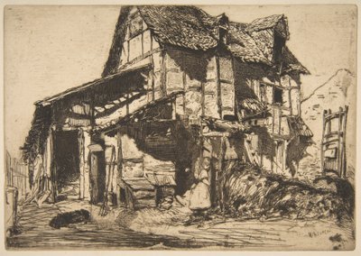 Het onveilige huurhuis (De oude boerderij) door James McNeill Whistler