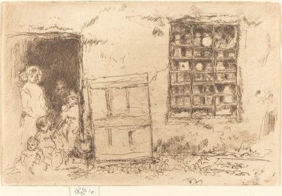 De dorps snoepwinkel door James Abbott McNeill Whistler