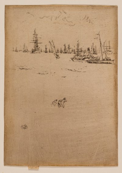 De bezoekersboot door James McNeill Whistler